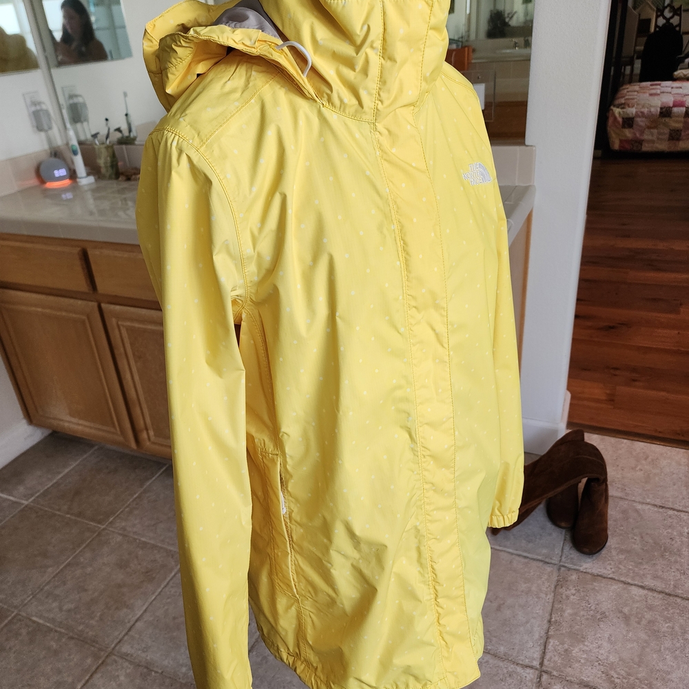 The North Face Women's Resolve Parka in Yellow Classic Dot - Jacket Raincoat M - Picture 5 of 10